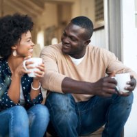 we’re so comfortable with each other - coffee stock pictures, royalty-free photos & images