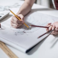 wedding dress designer drawing - fashion stock pictures, royalty-free photos & images