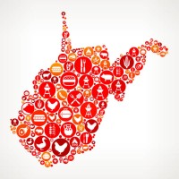 west virginia barbecue party symbol muster hintergrund - junk food stock-grafiken, -clipart, -cartoons und -symbole