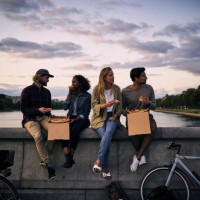 what is pizza without sharing - food stock pictures, royalty-free photos & images