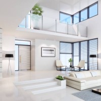 white penthouse interior - home decoration stock pictures, royalty-free photos & images