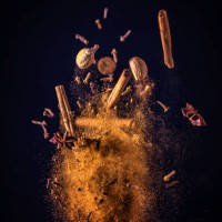 winter spice mix food explosion - food stock pictures, royalty-free photos & images