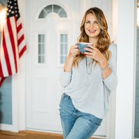 woman in front of a house. - garden decoration stock pictures, royalty-free photos & images