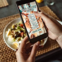 woman ordering food with a food delivery service - junk food stock pictures, royalty-free photos & images