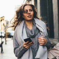 woman rushing down the street - fashion stock pictures, royalty-free photos & images