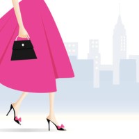 woman walking - fashion stock illustrations