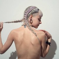 woman with braids and dyed hair - hairstyle stock pictures, royalty-free photos & images