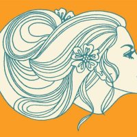 woman with long flowing hair - hairstyle stock illustrations
