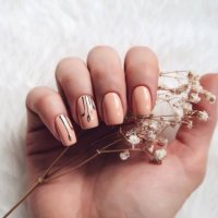 woman with nail art holding flower - nails art stock pictures, royalty-free photos & images
