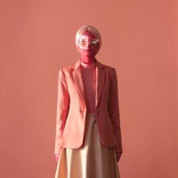 woman with pink skin and pink eye glasses - fashion stock pictures, royalty-free photos & images