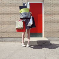woman with shopping bags and boxes - fashion stock pictures, royalty-free photos & images