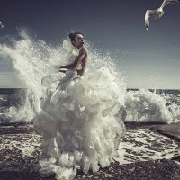 women in plastic bag dress - fashion stock pictures, royalty-free photos & images