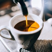 wonderful espresso shot pouring out. - coffee stock pictures, royalty-free photos & images