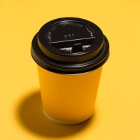 yellow paper disposable cup - junk food stock pictures, royalty-free photos & images