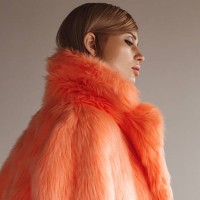 young fashionable woman in winter coat - fashion stock pictures, royalty-free photos & images