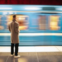 young man in subway station - fashion stock pictures, royalty-free photos & images