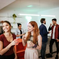 young people re-unite in cafe after lockdown - coffee stock pictures, royalty-free photos & images