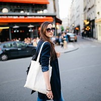 young tourist woman walking in paris - fashion stock pictures, royalty-free photos & images