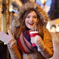 young woman drinking coffee - junk food stock pictures, royalty-free photos & images