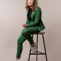 young woman on a stool - fashion stock pictures, royalty-free photos & images