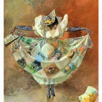 young woman preparing for dancing ballet in ballroom art nouveau 1897 - fashion stock illustrations