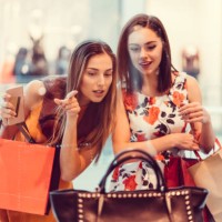 young women in the shopping mall - fashion stock pictures, royalty-free photos & images