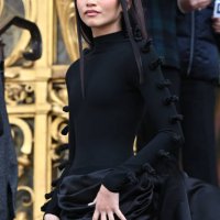 Zendaya attends the Schiaparelli Haute Couture Spring/Summer 2024 show as part of Paris Fashion Week on January 22, 2024 in Paris, France.