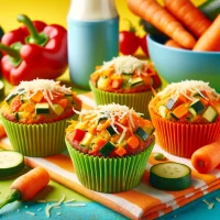 Colorful Veggie Muffins: A Fun and Healthy Snack for Kids