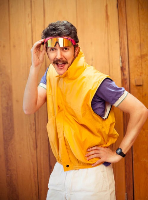 80s man portrait - fashion stock pictures, royalty-free photos & images