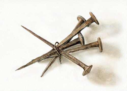 a bunch of old nails. - nails art stock pictures, royalty-free photos & images