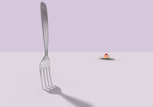 a fork and a cake - food stock illustrations