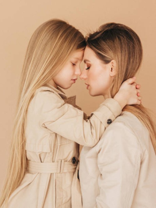 a mom and her daughter - fashion stock pictures, royalty-free photos & images