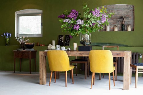 a stylish dining room - home decoration stock pictures, royalty-free photos & images