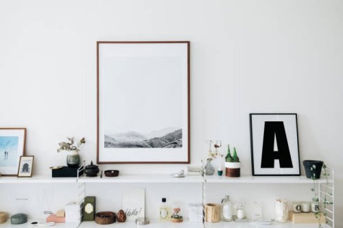 a well decorated and stylish shelving unit - home decoration stock pictures, royalty-free photos & images