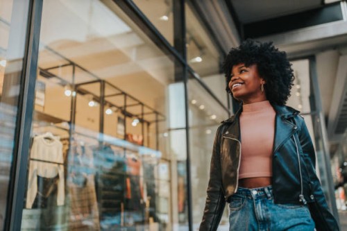 a young woman out shopping in the city - fashion stock pictures, royalty-free photos & images