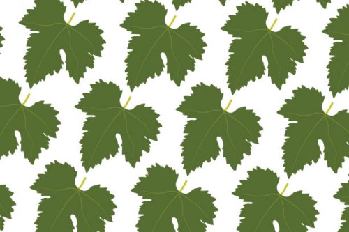 abstract backgrounds seamless pattern grape leaves. green leaf. vector illustration stock illustration - garden decoration stock illustrations