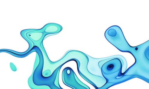 abstract blue biotechnology shape - fashion stock-fotos und bilder