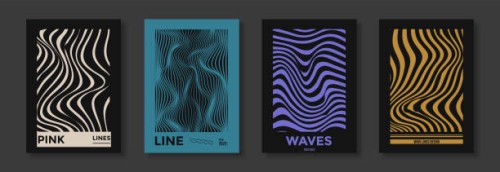 abstract wave line in colourful design. pattern with optical illusion. can be use for brochures, flyers, magazine, business card, branding, banners, headers, book covers, notebooks, t-shirts and hoodies background vector -