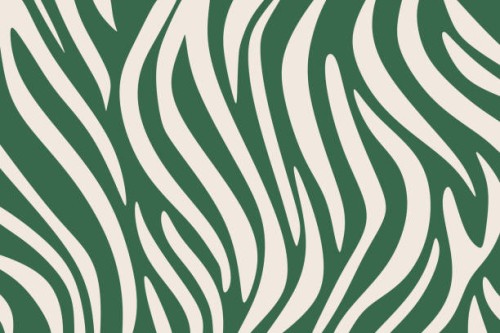 abstract zebra pattern with green and white stripes - fashion stock illustrations