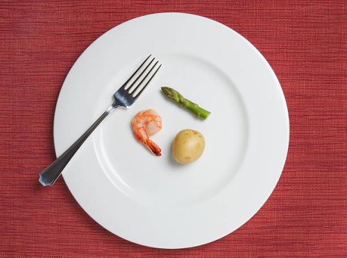 absurdly small diet meal - food stock pictures, royalty-free photos & images