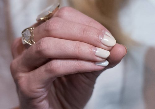Actress Jaime King, nail detail, attends Target x Who What Wear launch party at ArtBeam on January 27, 2016 in New York City.