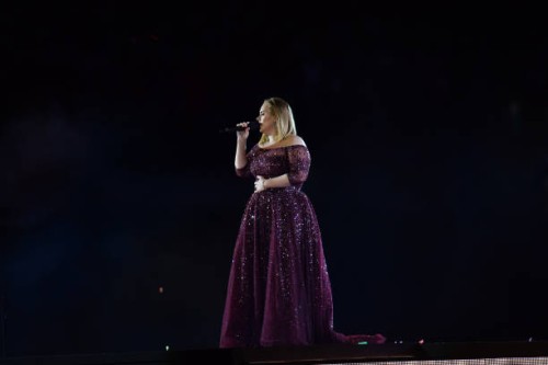 Adele performs at Wembley Stadium on June 28, 2017 in London, England.