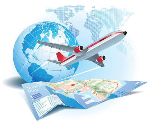 air travel - travel stock illustrations