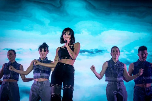 Aitana performs in concert on day 3 of O Son Do Camiño Festival 2023 on June 17, 2023 in Santiago de Compostela, Spain.