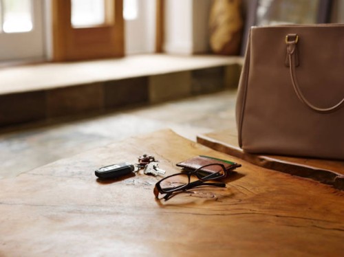 alarm device with glasses and wallet on table. - home decoration stock pictures, royalty-free photos & images