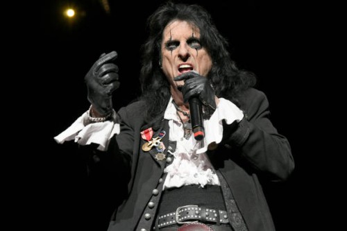 Alice Cooper performs during the "Freaks on Parade" tour at Toyota Pavilion at Concord on September 22, 2023 in Concord, California.