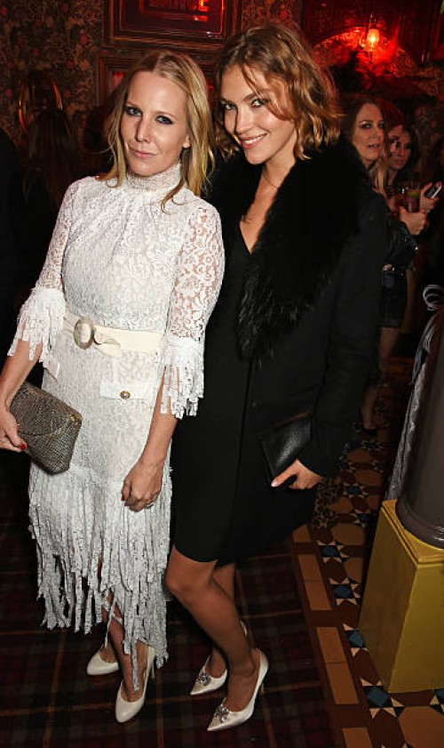 Alice Naylor Leyland and Arizona Muse attend Charlotte Tilbury's naughty Christmas party celebrating the launch of Charlotte's new flagship beauty...