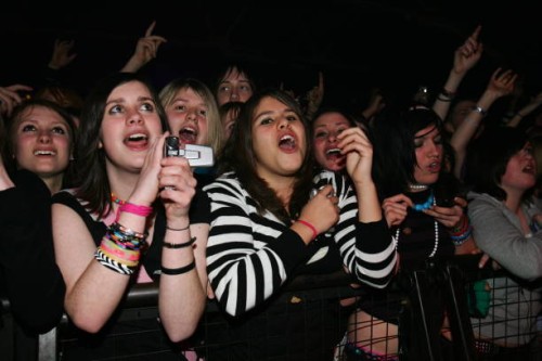 American indie pop band Panic At The Disco performing in London in 2006