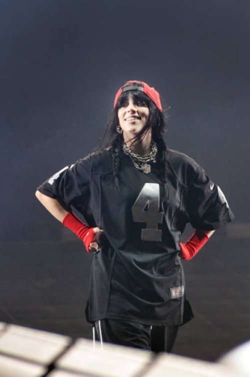 American Pop singer Billie Eilish performs onstage during the Pukkelpop festival, Hasselt, Belgium, 18th August 2023.