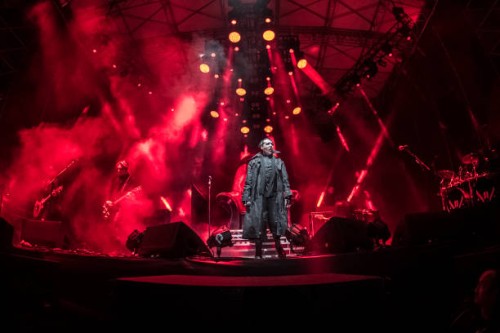 American singer Marilyn Manson performs live in concert on stage at Villafranca's Castle. Verona , June 27th, 2017 "n